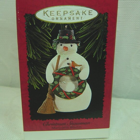 1996 Hallmark ornament-Christmas Snowman-Marjolein Bastin - Picture 5 of 6